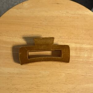 Velvet Brown Hair Claw Clip